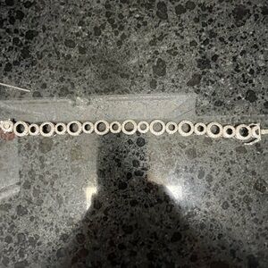 Diamond Accented Sterling Silver Bracelet